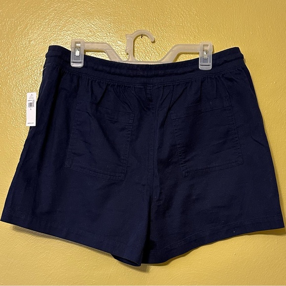 NWT GAP Navy Blue Shorts | Size Large | Pull On Soft Shorts - Picture 3 of 3